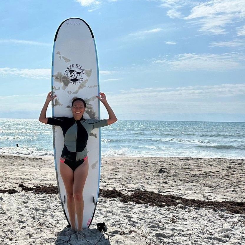 Happy Mother's Day to the bravest and fun-loving mom I know. We had a wonderful Mother's Day, with Roberta learning to surf with her friends today.  Last week, she learned to wakeboard, and last month, she learned to Snow Ski in Breckenridge CO. 🏄&z