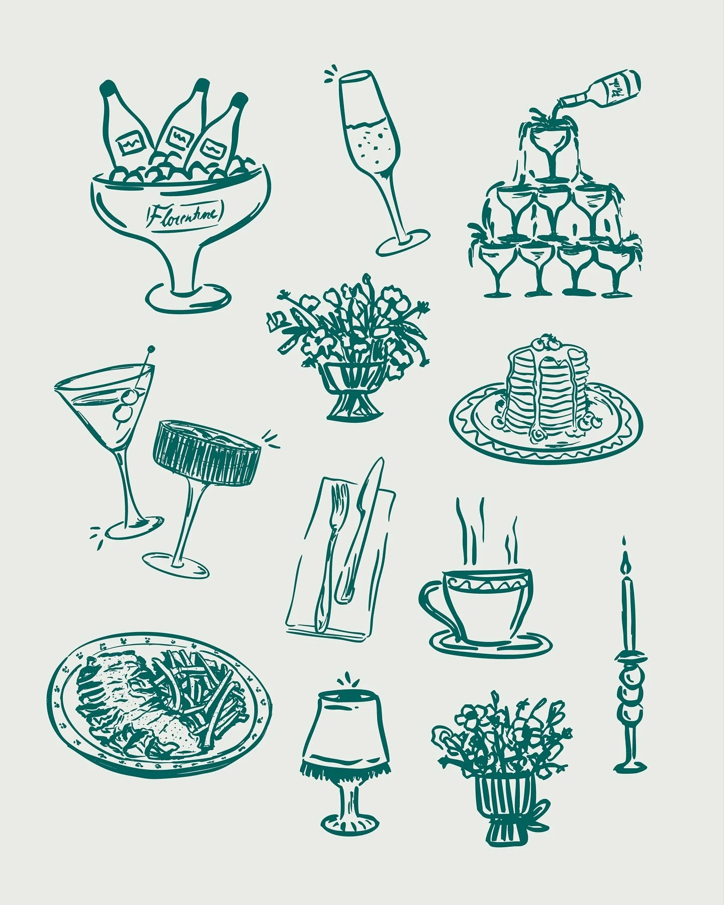 Florentine 2/2✨
Más cositas del branding que hicimos para este restaurante en Múnich! Taaaantas ganas de que abran🫶🏼💗✨ (@florentine.tagesbar )