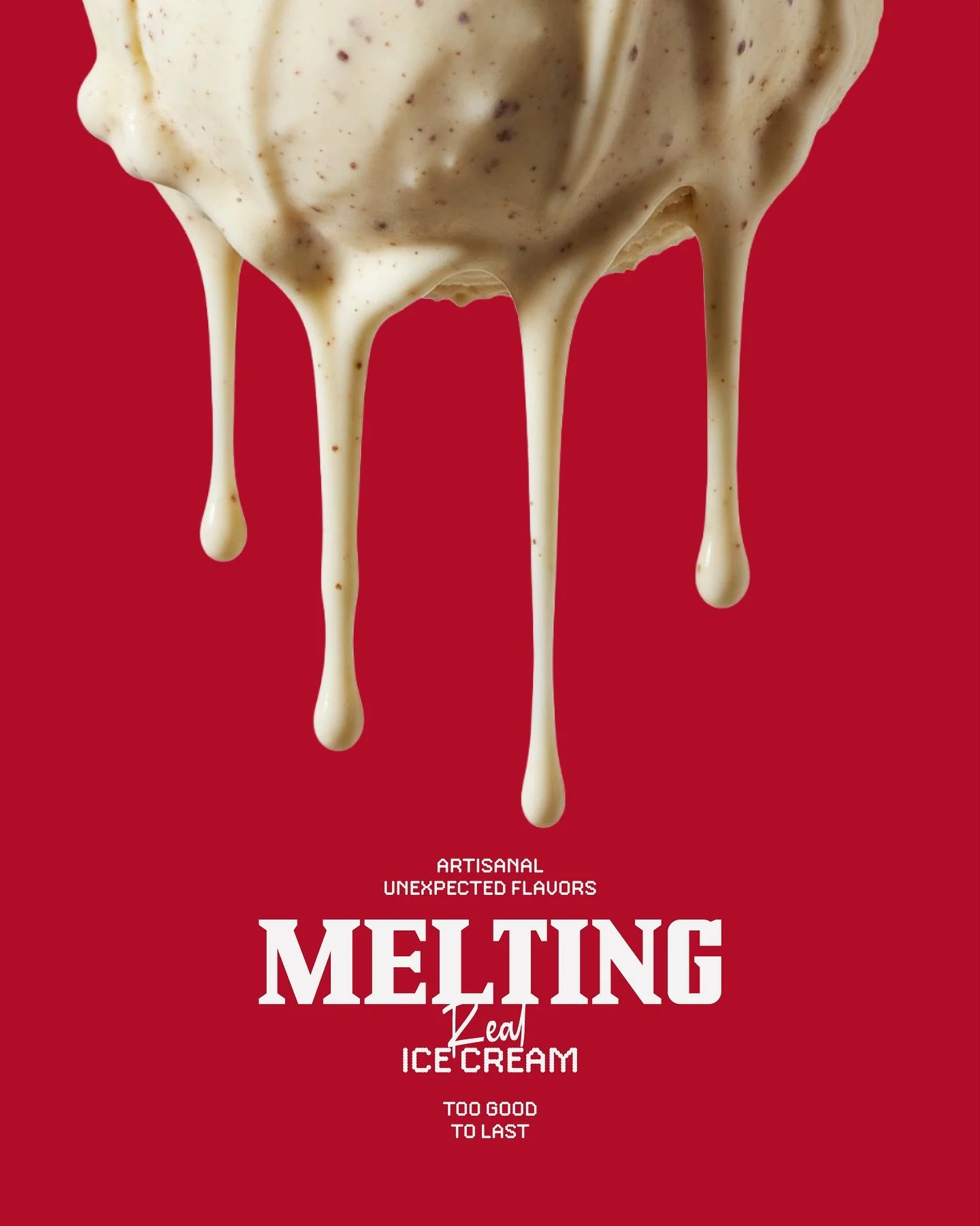 Un poco más de la identidad de Melting, el proyecto ficticio que hice just for fun!!!❤️‍🔥
Cómo me gustaría que fuera real!!!😮‍💨 Si veo un branding así por la calle seguro que me paro!🍦Heladerías que qui