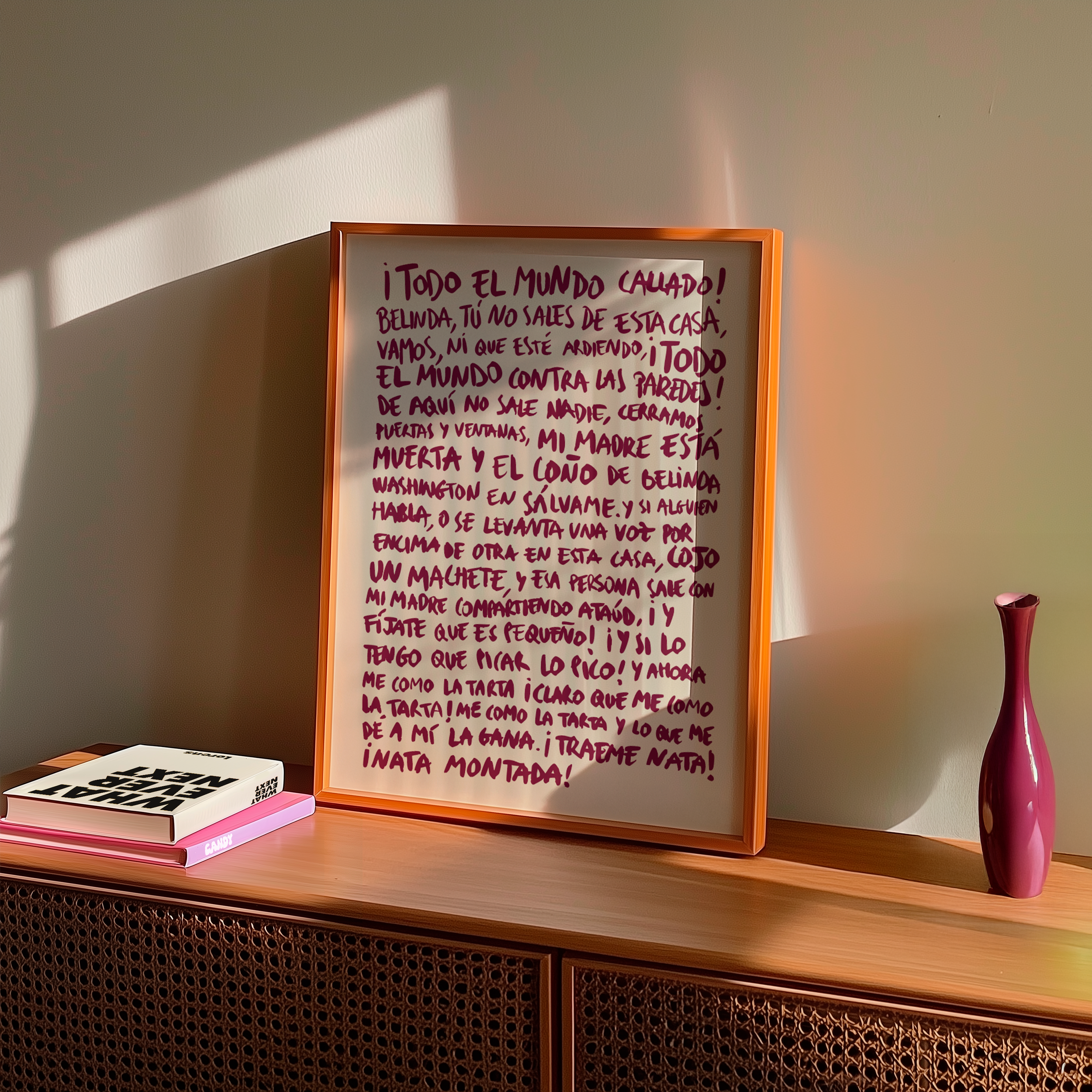 Print Paquita Belinda - Granate