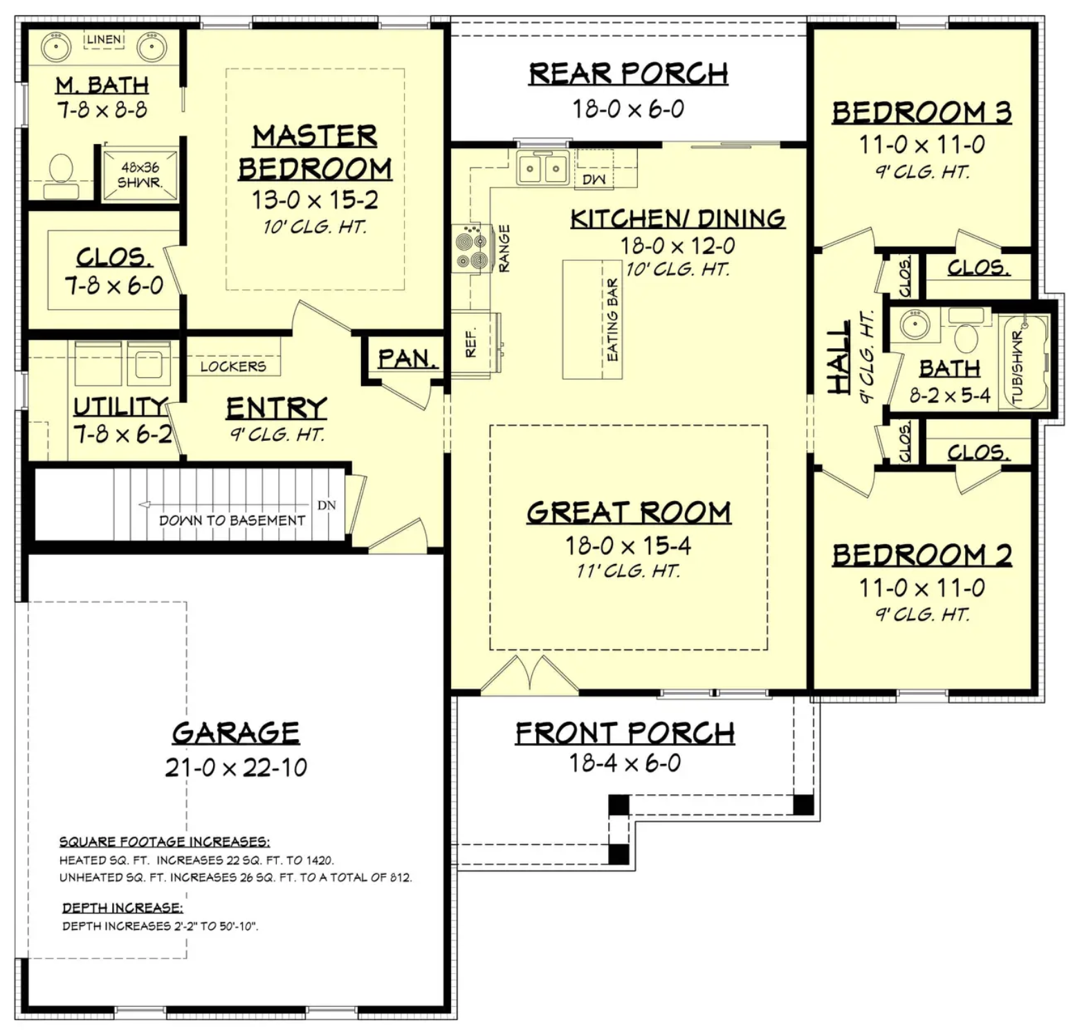 Angie Floor Plan w/basement stairs