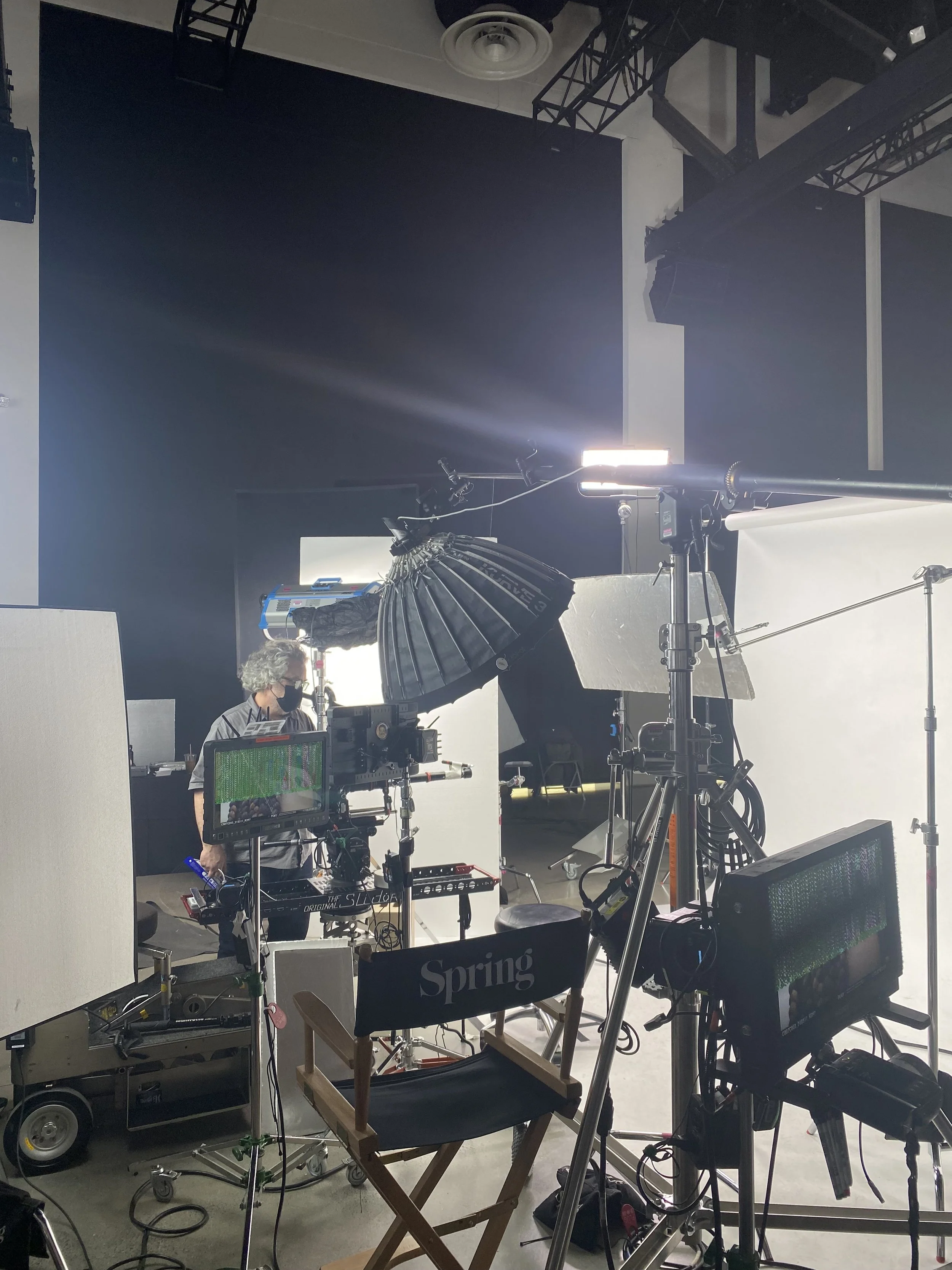 on set with Boom Production inc. For a  Commercial photo production in NYC. 2026 photo & video shoot