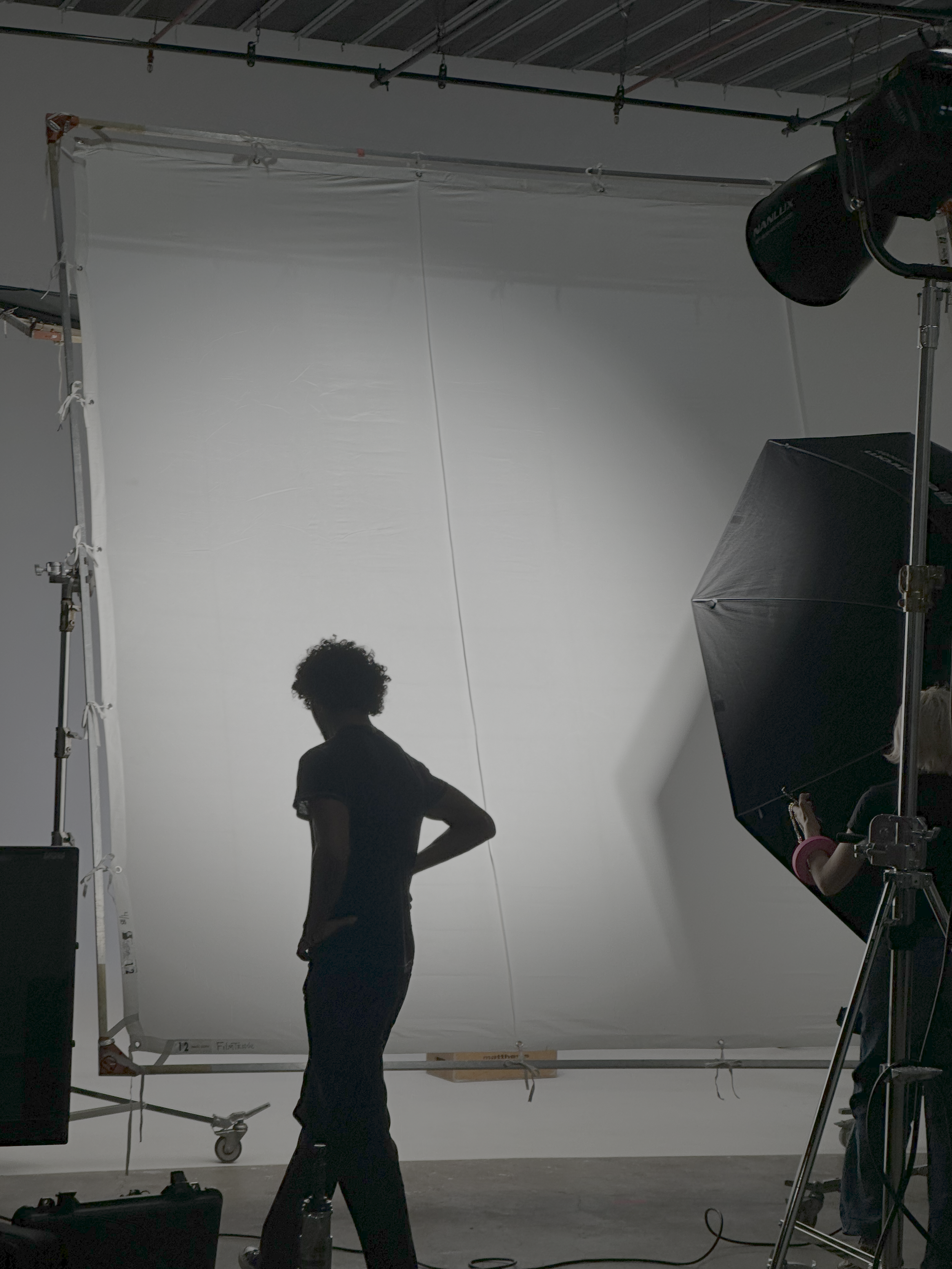 shooting a beauty campaign with boom productions in a NYC studio. They are the best