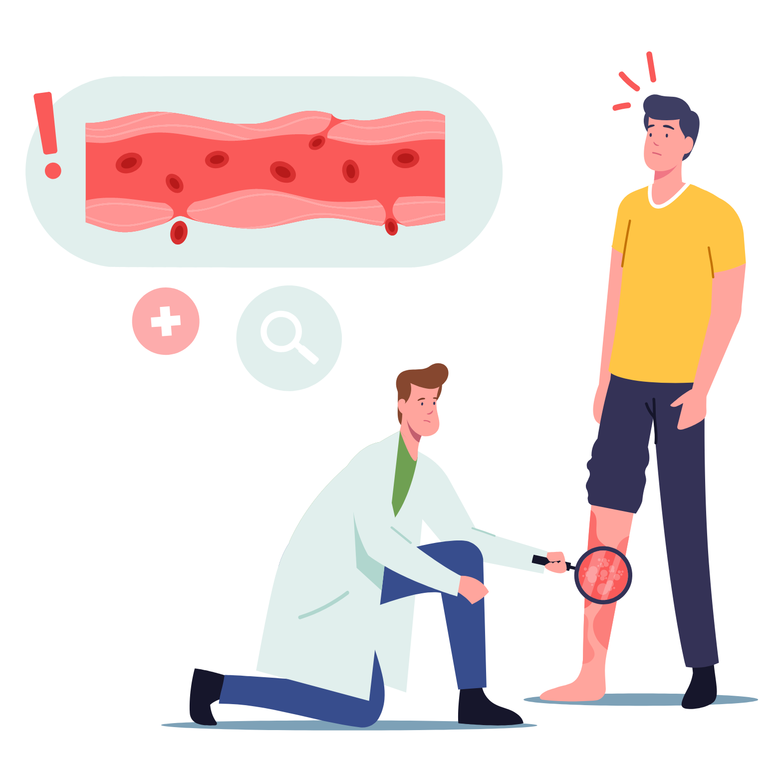 An animation of  a doctor treating vasculitis | MMWS