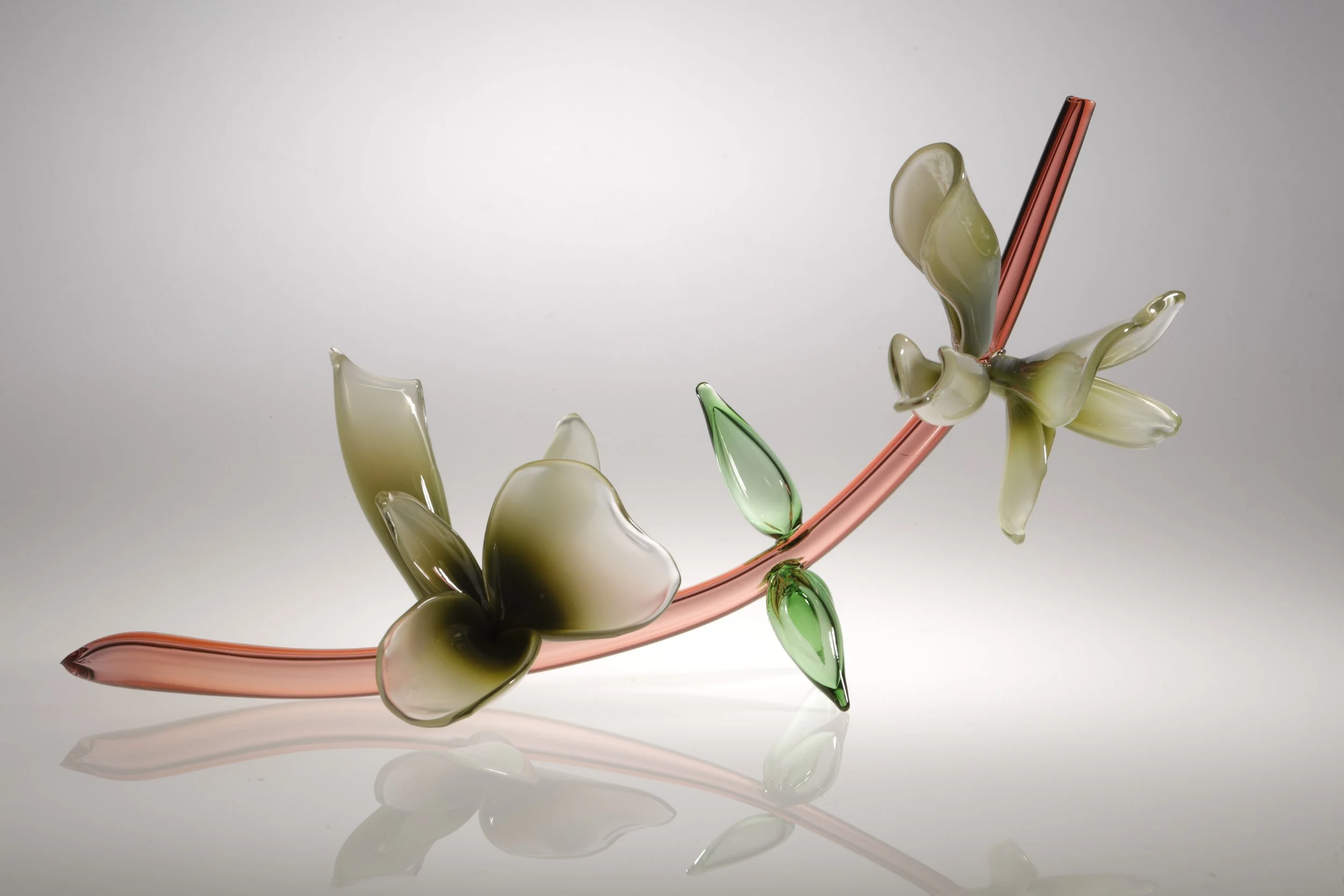 Michèle Oberdieck Japanese Blossom, Glass Sculpture