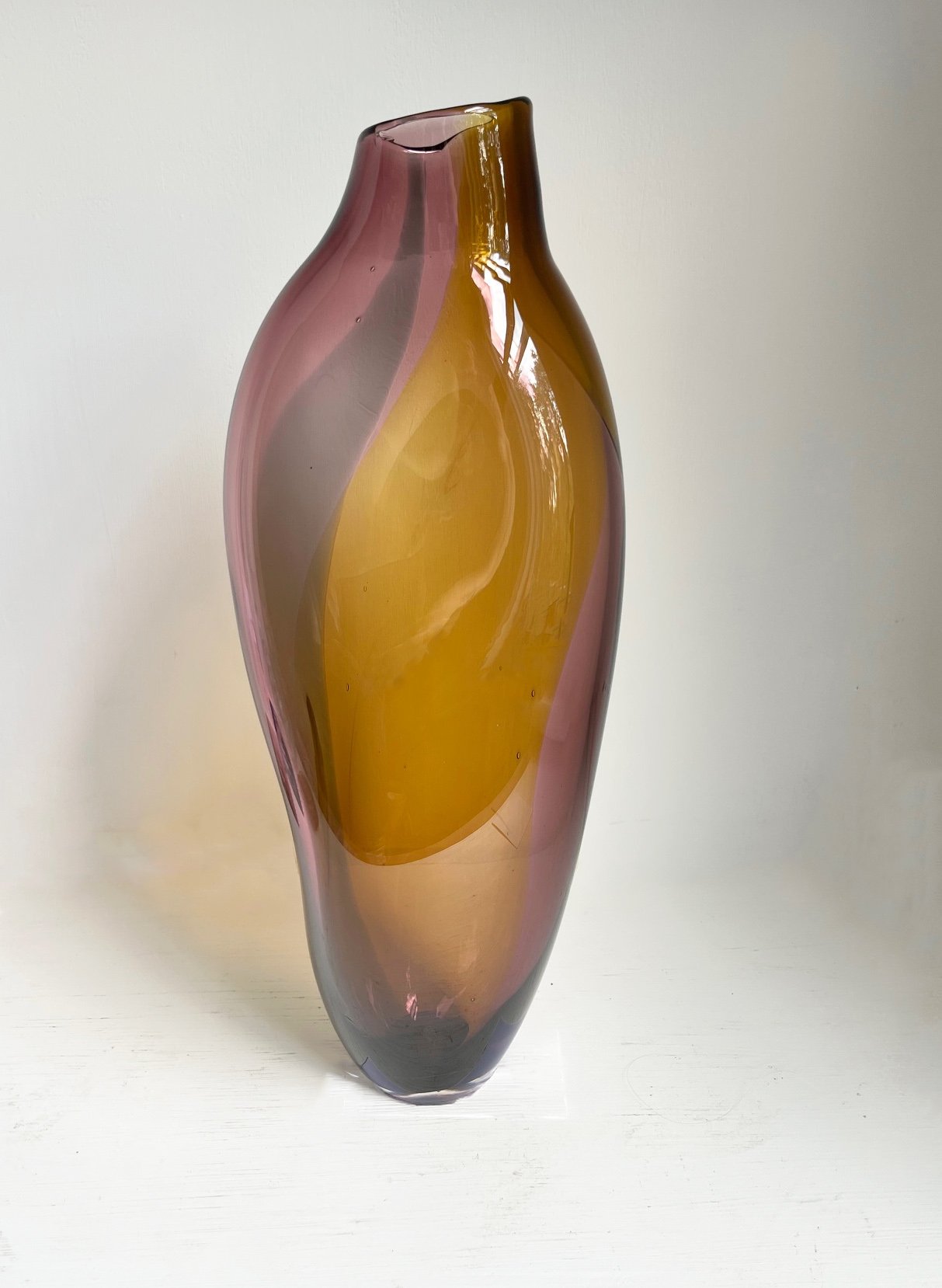 Heather Gold Bottle glass vessel by Michele Oberdieck 2.jpg