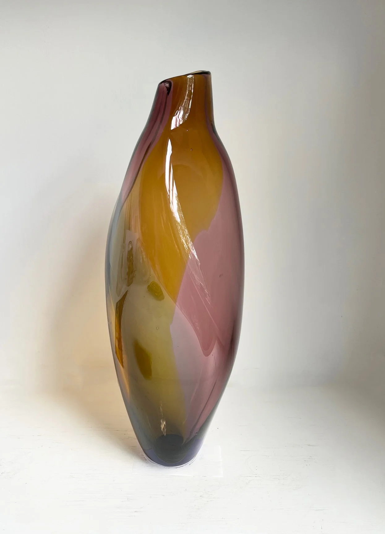 Heather Gold Bottle glass vessel by Michele Oberdieck 1.jpg