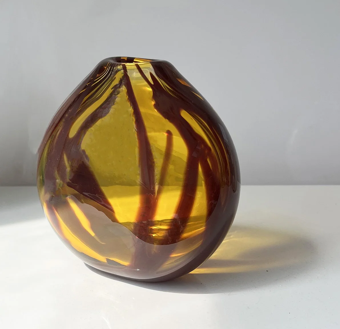Yellow RedStripe Glass pod by Michele Oberdieck 1.jpg