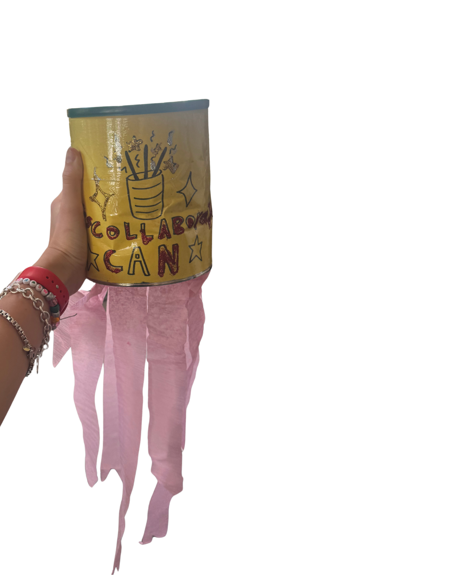 add your shapes to the collaborative can and close your eyes to pick 5 new shapes created by your classmate!