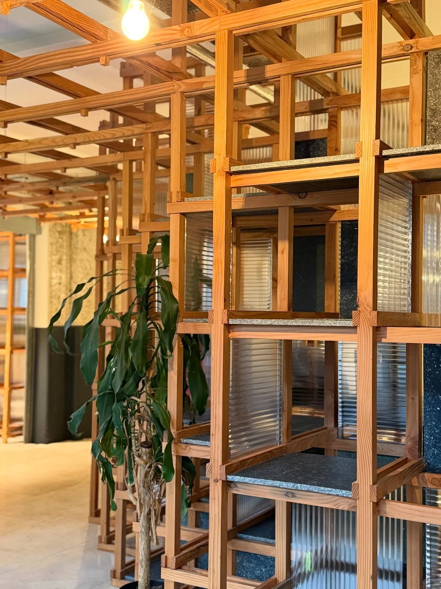 At The London Coffee Factory, every element of our space has been considered with purpose.

At the centre sits The Dojo, a handcrafted wooden structure that defines and grounds the roastery. It separates the roasting area from the office space, creat