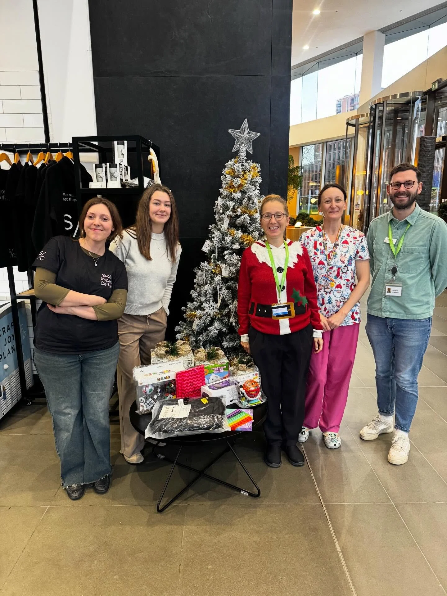 Coffee with purpose. Thanks to our incredible community, the generosity poured in at our caf&eacute; has turned into real joy. 

Today we were proud to donate the presents raised to @imperialcharity - who do incredible work improving patient care and