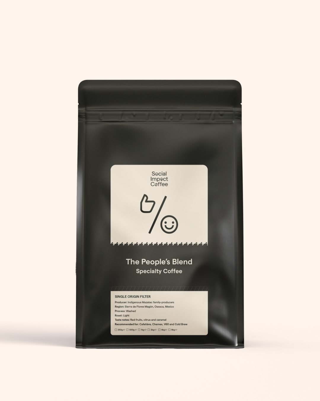 A light roast with depth, story, and character ☕️

The People&rsquo;s Blend comes from the Sierra de Flores Mag&oacute;n highlands in Oaxaca, Mexico, grown by indigenous Mazatec family producers at 1,500&ndash;1,900m.

What makes it stand out?
&bull;