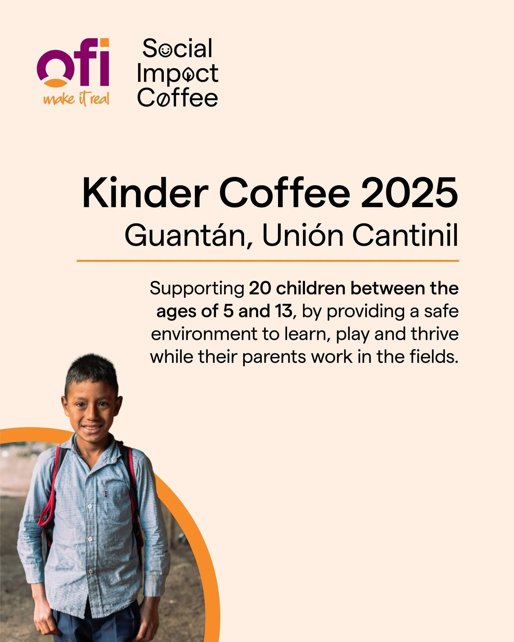 Every cup should do more than taste good.

The Guatemalan coffee featured in our Triple Shot blend, helps support a coffee kindergarten in Guant&aacute;n, Uni&oacute;n Cantinil &mdash; providing a safe, supportive environment for children while their