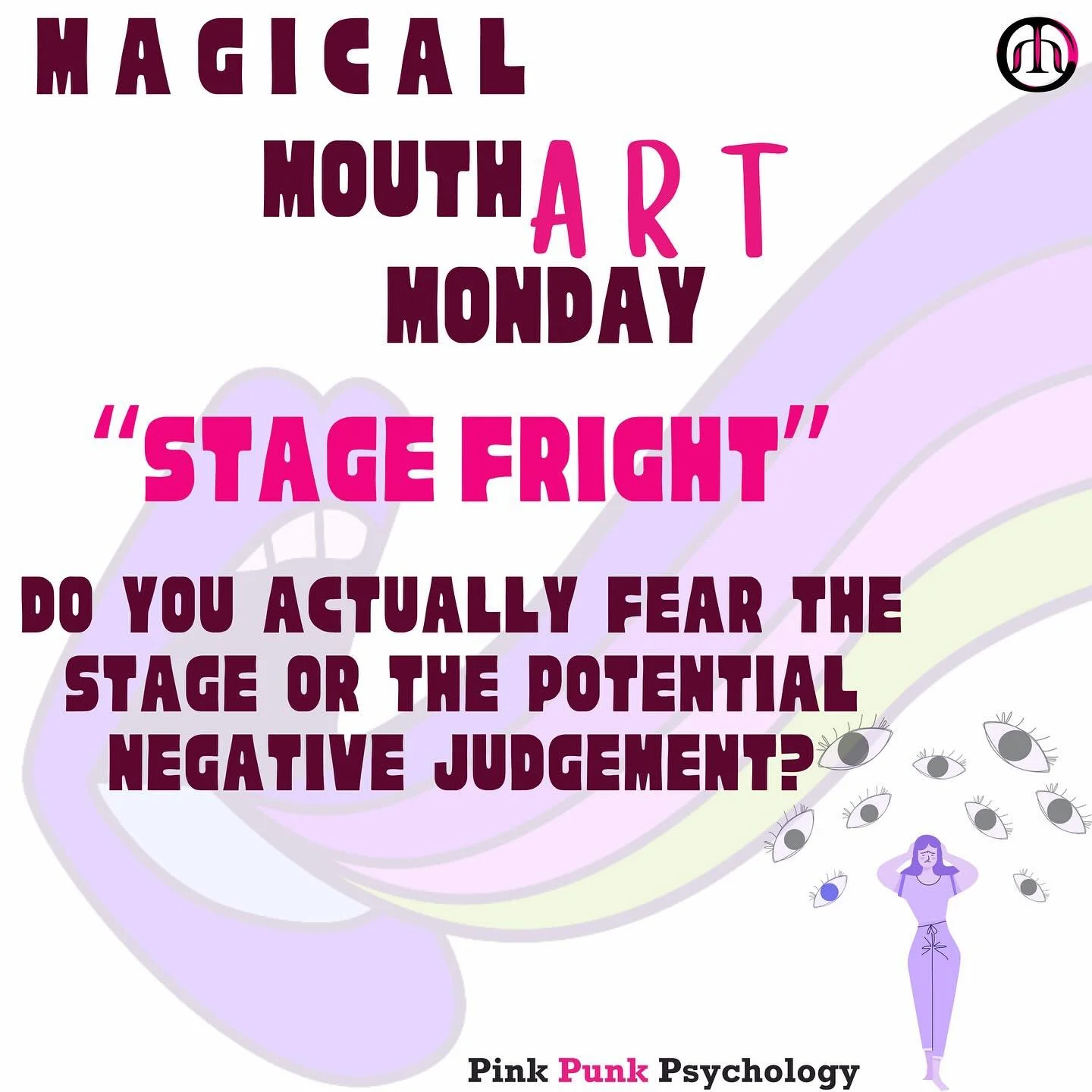 Stage fright - what do we actually fear?

Have you ever hit the stage, wanting to share your art, touch peoples hearts and then... 
the shivers came creeping up?

I still am nervous when I go on stage. 
I love my art, I love bringing people together.