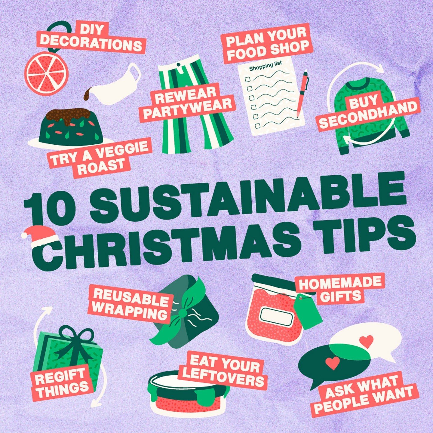 Are you twisting traditions or following them this year? 🎁❄️

Either way, here are 10 so-ho-ho easy ways to waste less and get creative at Christmas - with all of the fun and trimmings. 🎄♻️ Oh, and you'll save money too!

Easy tricks like making yo