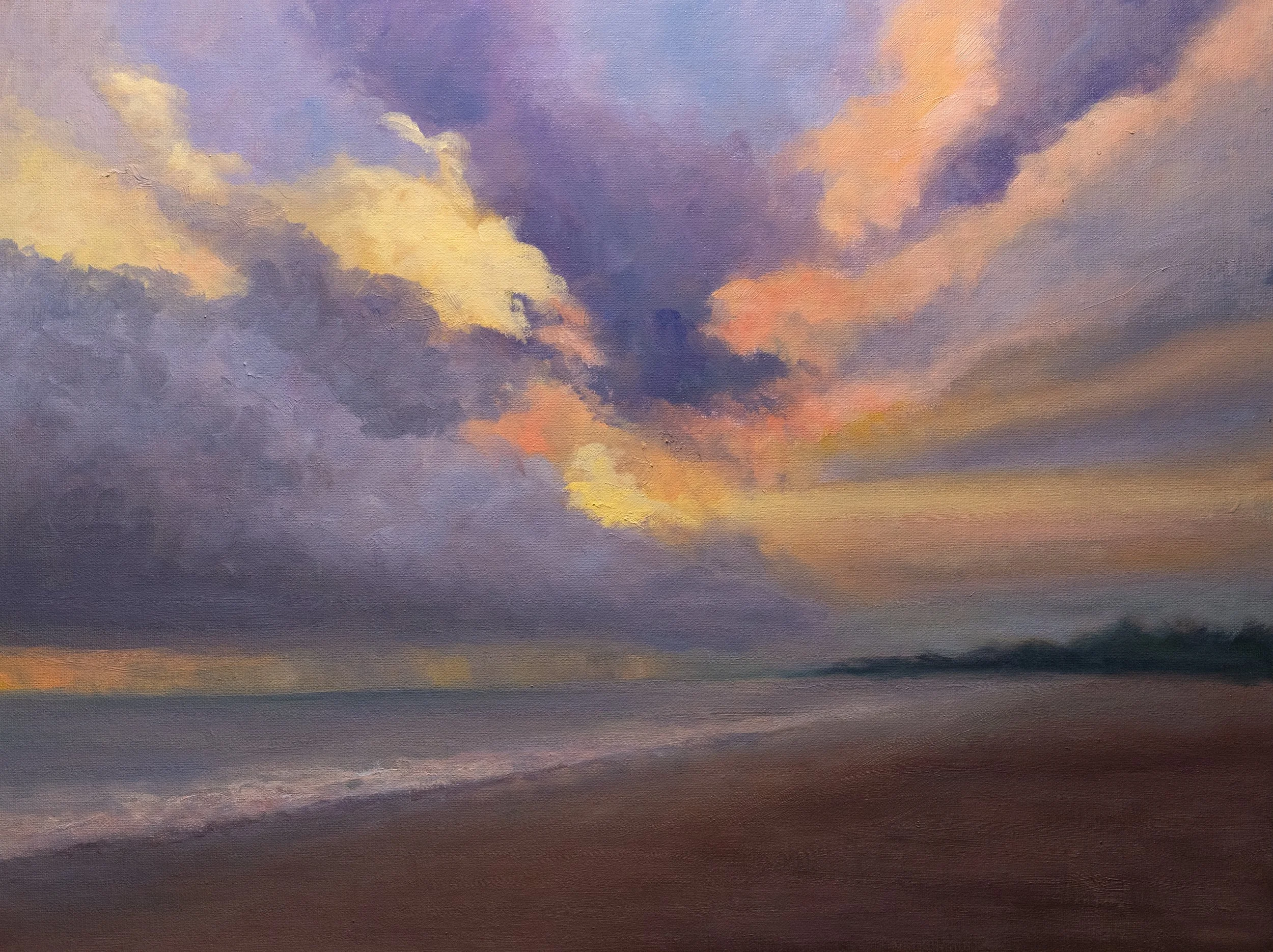 SUNSET BEACH |  Oil on Canvas Board | 11" x 14" | $400.00