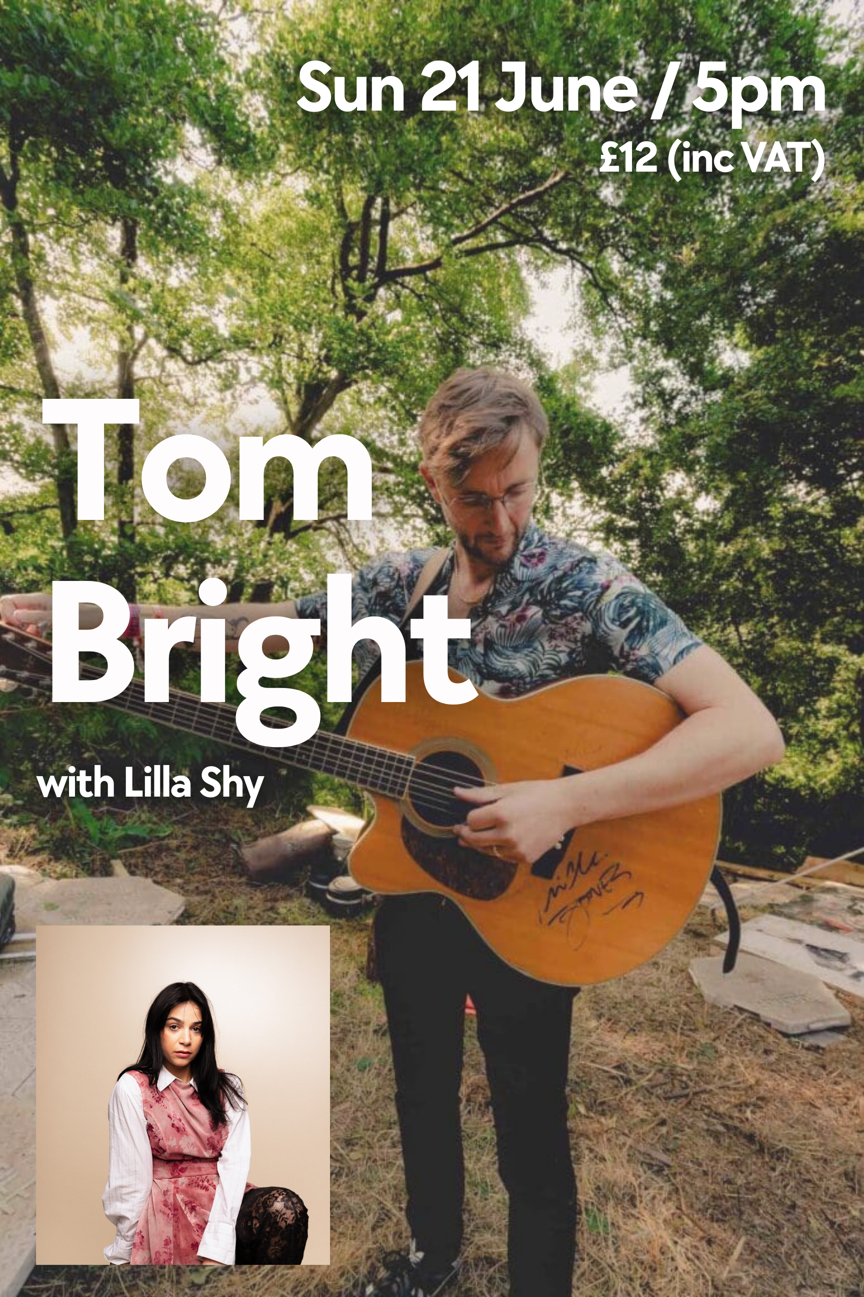 Tom Bright comes to Folkestone with  Lilla Shy