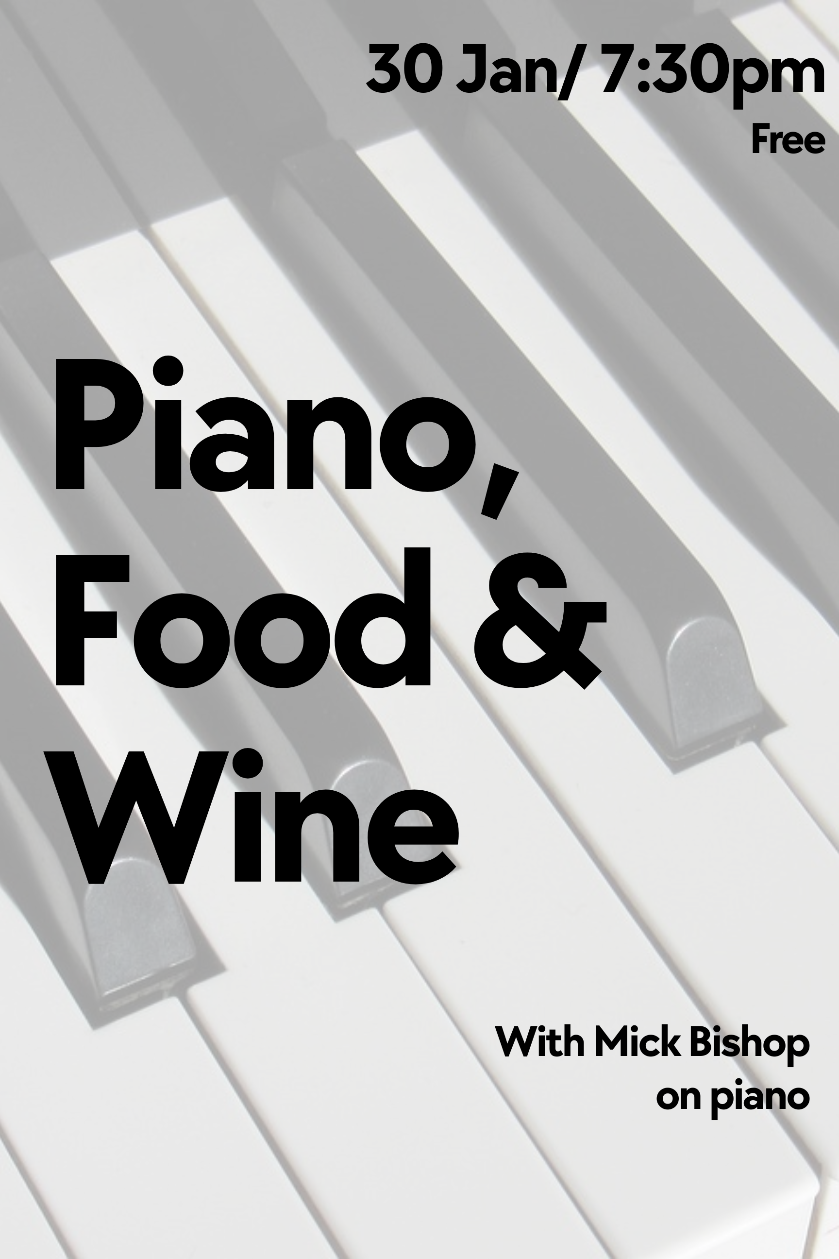 Piano, Food & Wine