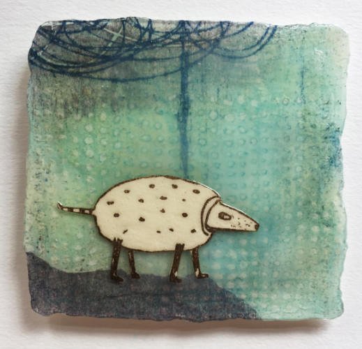 Lookout, mokulito and mixed media