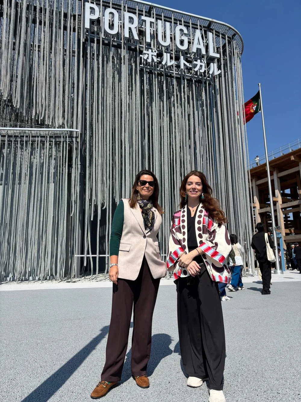  With the Commissioner General of the Portugal Pavilion, Joana Gomes Cardoso