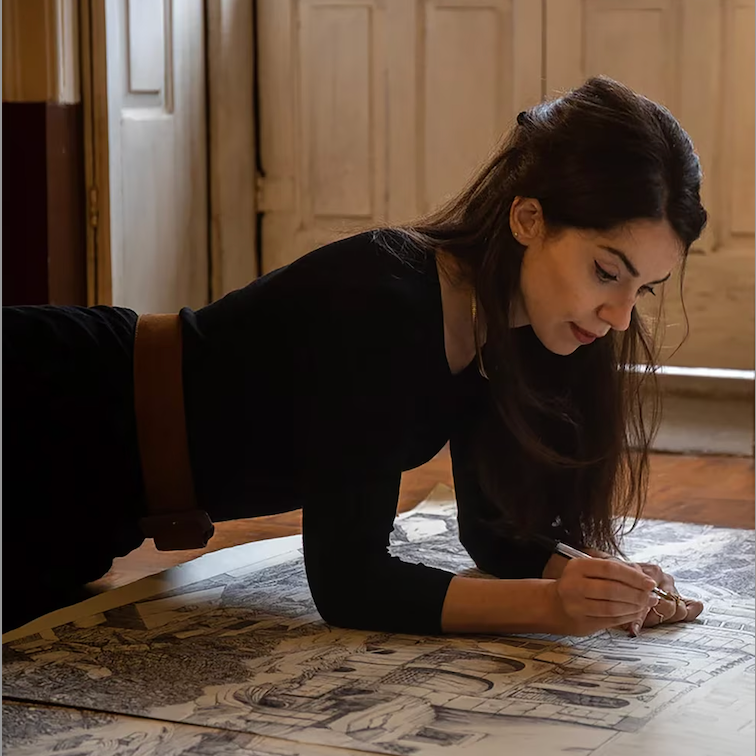 “Borge's magic inspires the first ever exhibition in Buenos Aires of the Portuguese artist Ana Aragão”