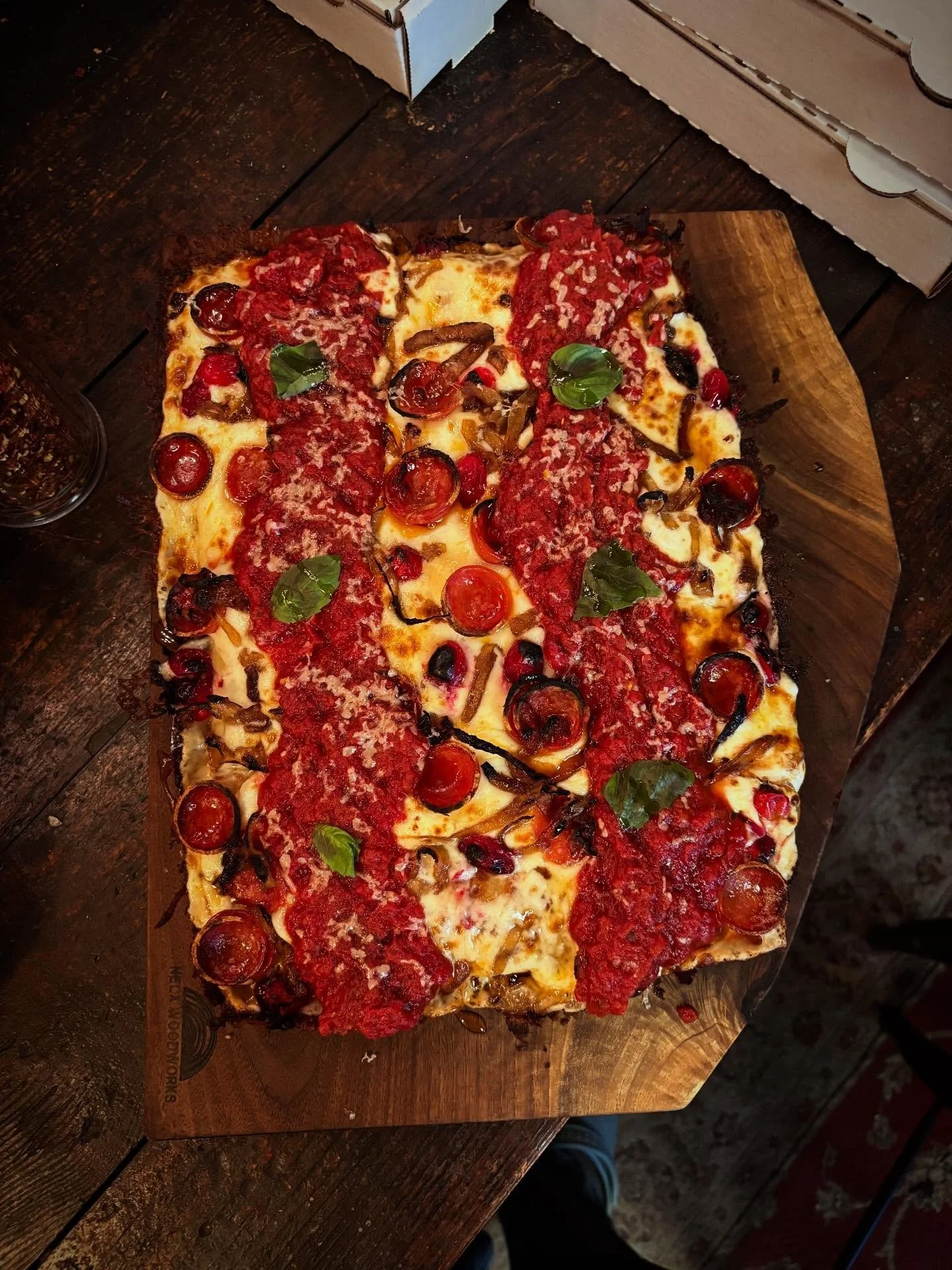 Alright friends &amp; fam if you&rsquo;re coming to pregame for Detroit night we&rsquo;ve got a special that might just get you out of the bog and into the spirit 🦃

🧌 Bog Witch 🪾

thiccc cronchy cheesy heirloom Detroit crust, alllllllll the Wisco