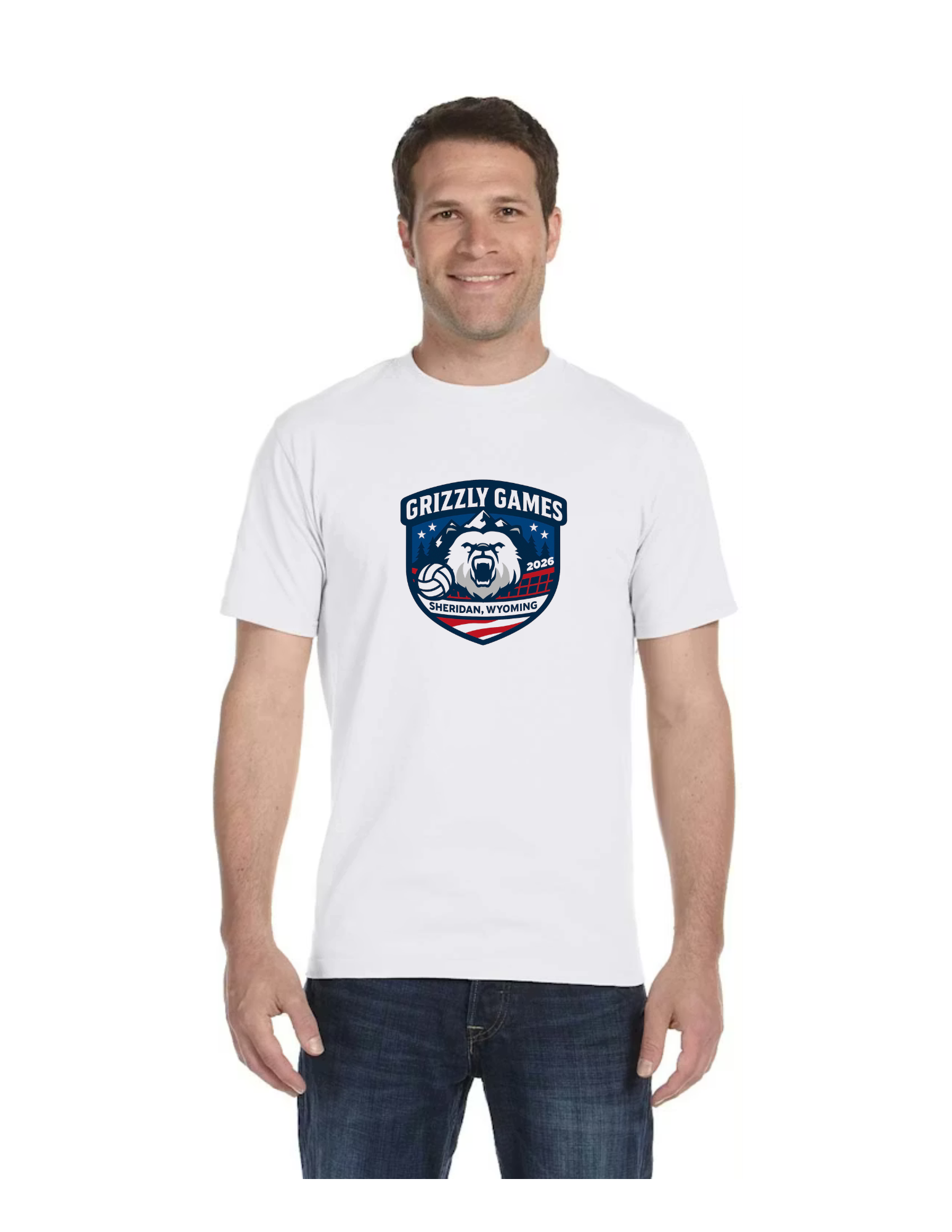 SPECIAL ORDER WHITE GRIZZLY GAMES TEE