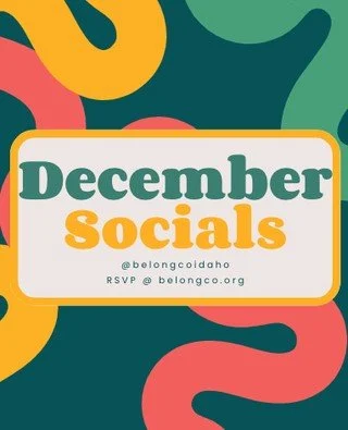 December Socials!!!⁠
⁠
Christmas Movie Night⁠
🗓December 5th ⁠
⏰7pm-8:30pm⁠
📍Location TBD⁠
RSVP at belongco.org⁠
FREE for Participants⁠
⁠
Adaptive Cooking Class⁠
🗓December 8th ⁠
⏰3pm-4:30pm⁠
📍Biblical Studies Center⁠
RSVP at belongco.org⁠
FREE for