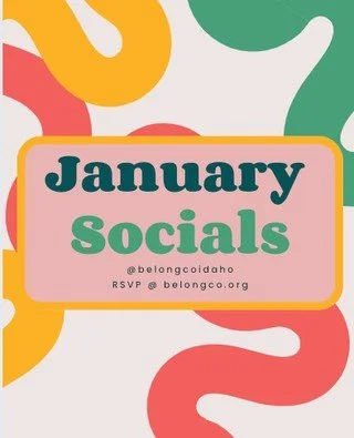 January Socials!!!!⁠
⁠
Coffee Shop Gathering ⁠
🗓️ January 8th ⁠
⏰️ 1pm-3pm⁠
📍Cafeina Roasting Company ⁠
RSVP at Belongco.org⁠
FREE for Participants⁠
⁠
Ronald McDonald House Giveback⁠
🗓️ January 15th ⁠
⏰️ 10am-12pm⁠
📍Ronald McDonald House⁠
RSVP at