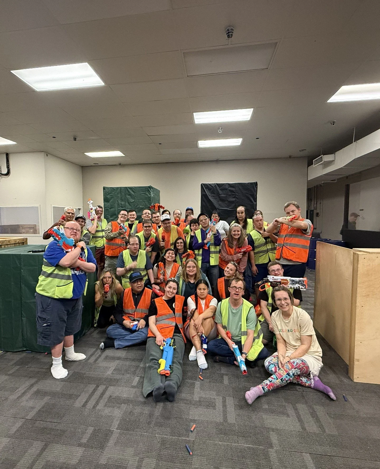 The whole crew @ NERFed last night! 🤘🏻