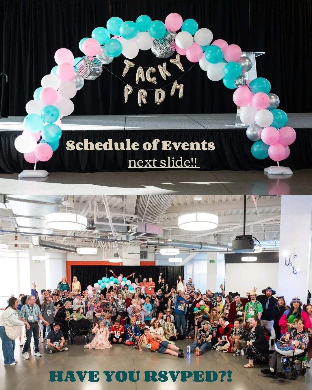 And the countdown is on!!!

Just NINE days away from our 4th Annual Tacky Prom 🪩🕺

What are you most excited for at Tacky Prom?!?