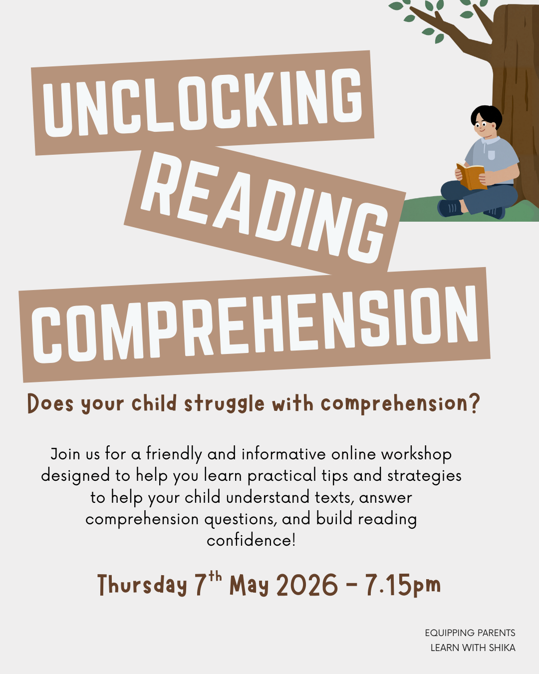 Parent Workshop - Unlocking Reading Comprehension