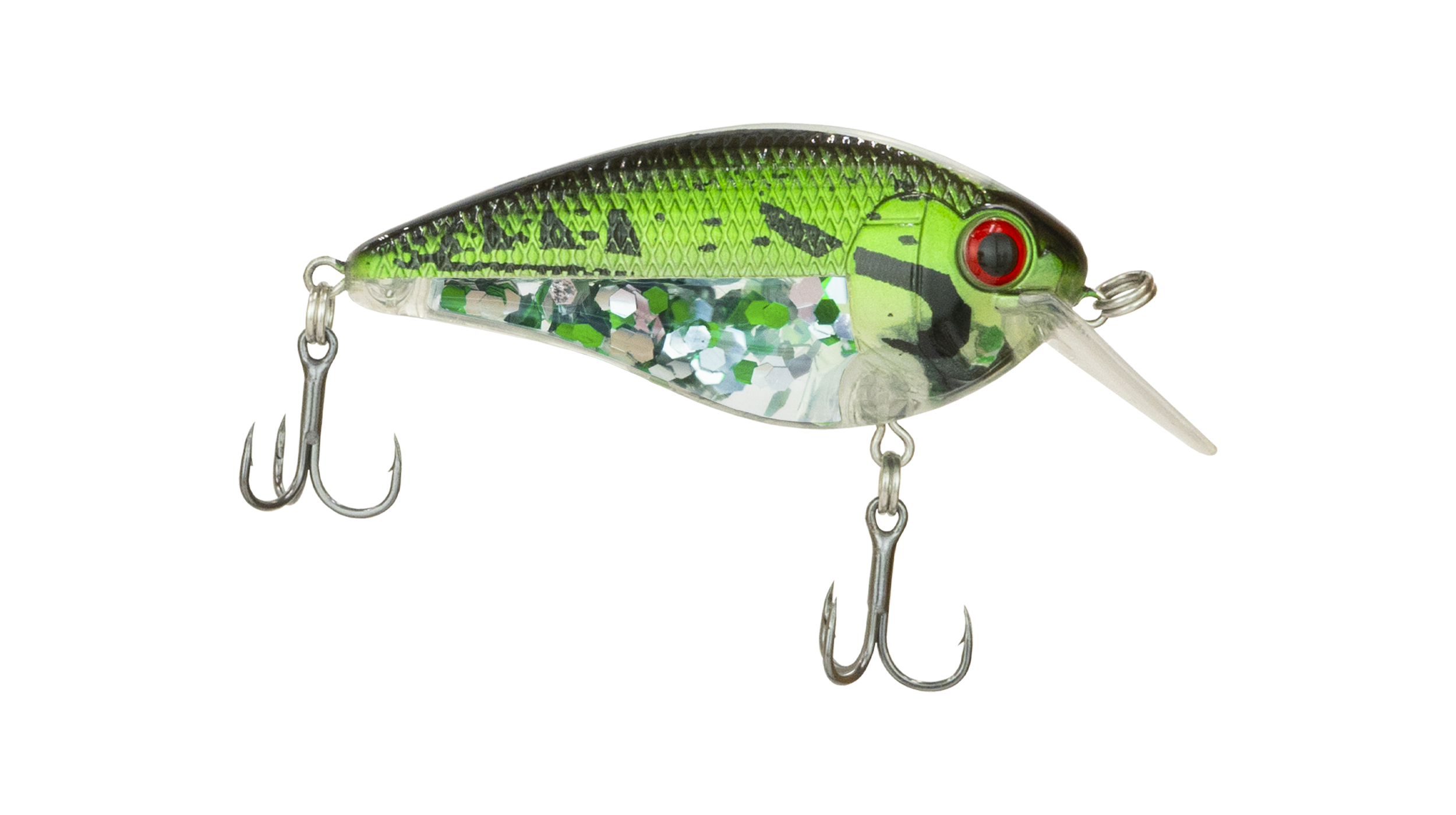 Silver Striped 3.25 Crankbait — Glitter Lure