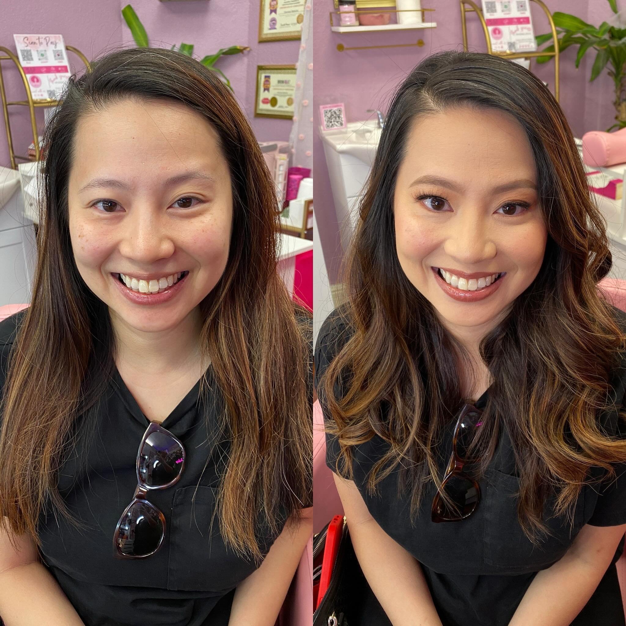 Natural Makeup ✨ This babe wanted very light and natural makeup with short natural lashes since she doesn&rsquo;t really wear makeup. 💄

She was going to an event and wanted to look a bit more done-up than usual. We also styled her hair with loose b
