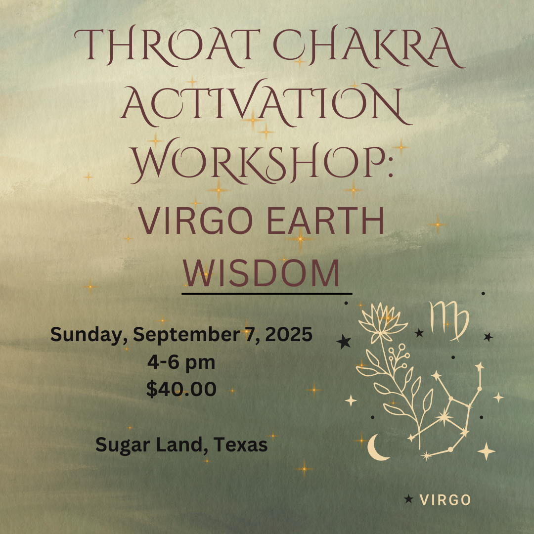 Throat Chakra Activation Circle - Virgo and Earth Wisdom