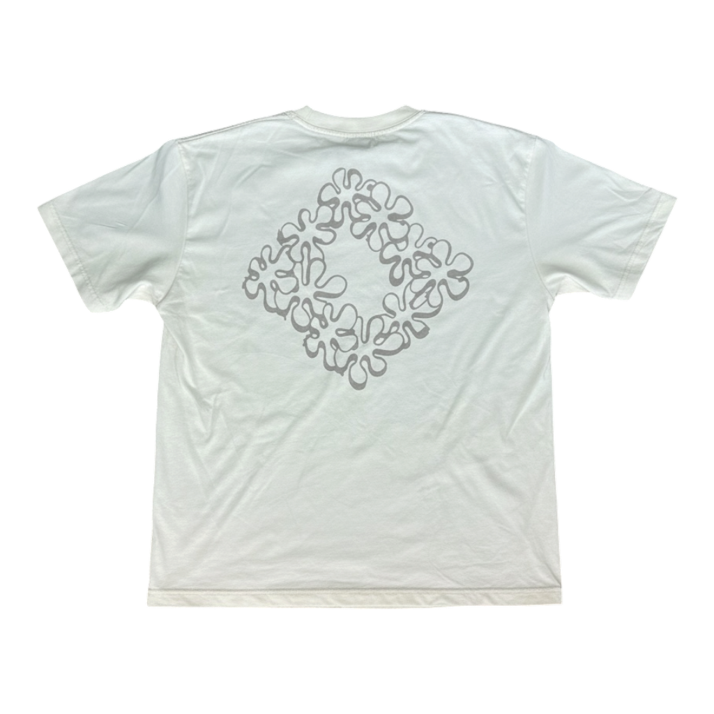 HEMP COTTON SILK TEE IVORY WHITE