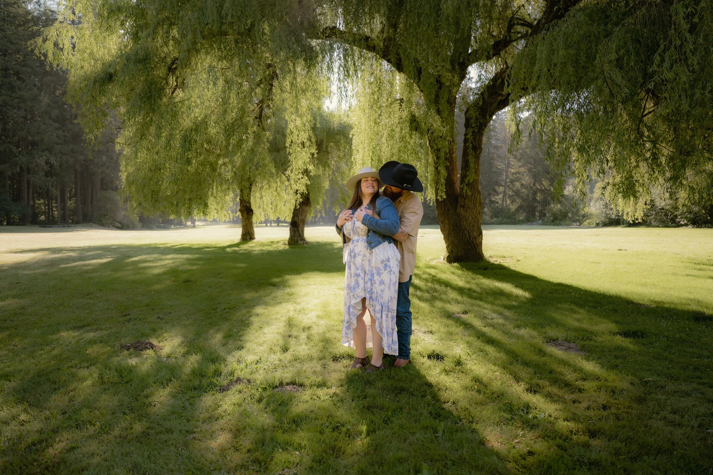 A Golden Summer Engagement Session in Battle Ground, Washington
