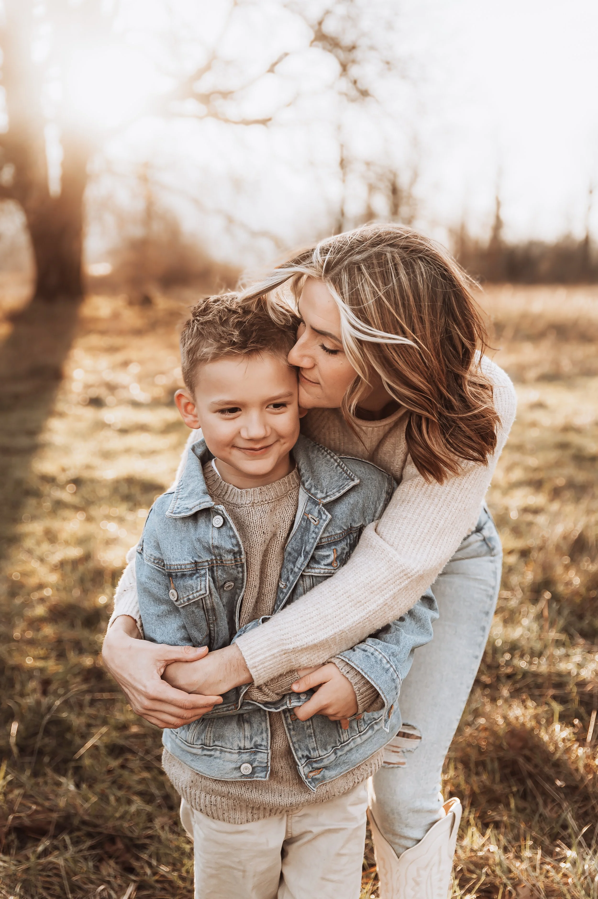 Family photography in Vancouver, Washington capturing tender, emotional parent-child moments.