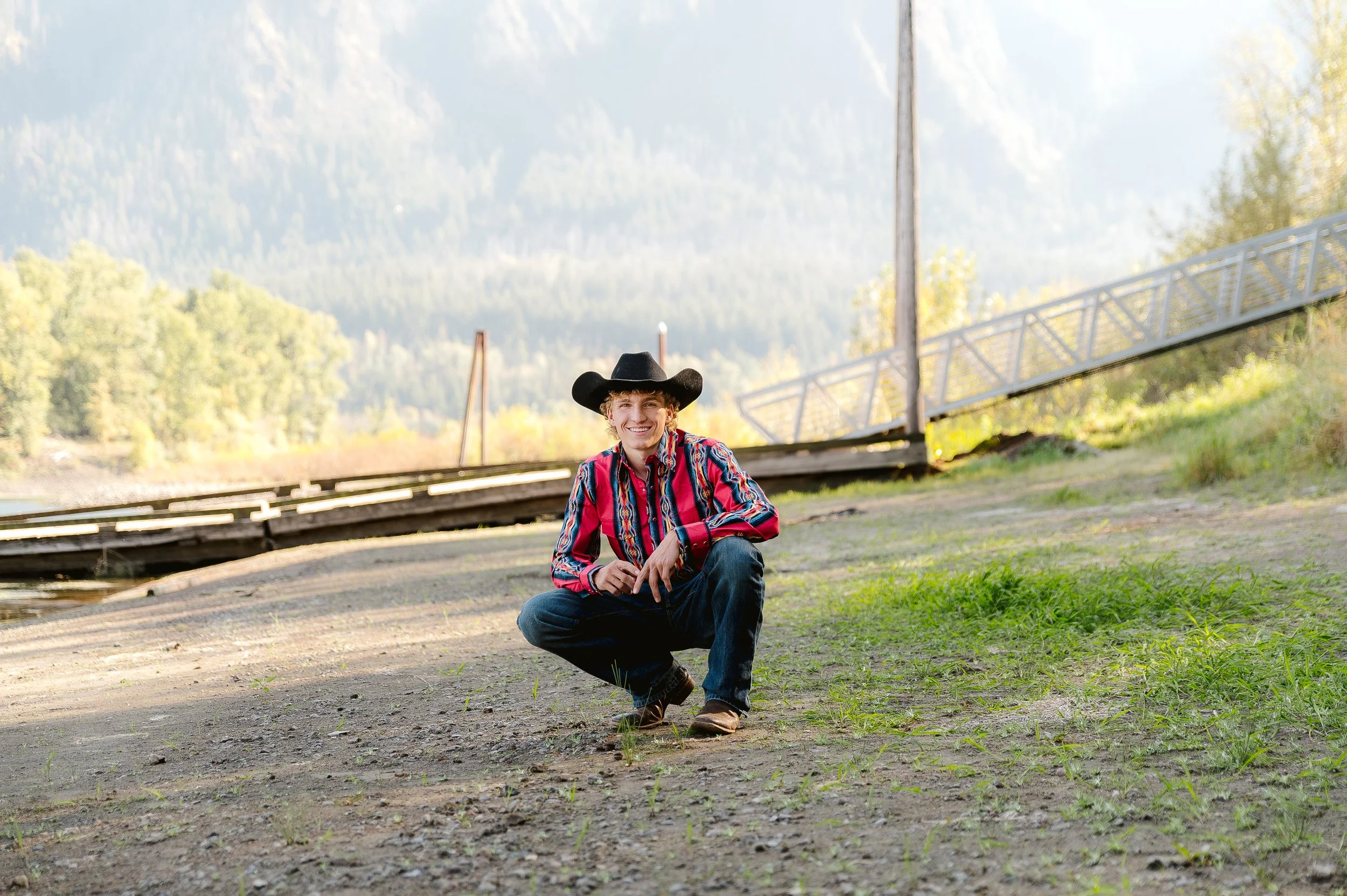 Vancouver Washington high school senior portrait taken during a scenic outdoor session with natural light and open space.