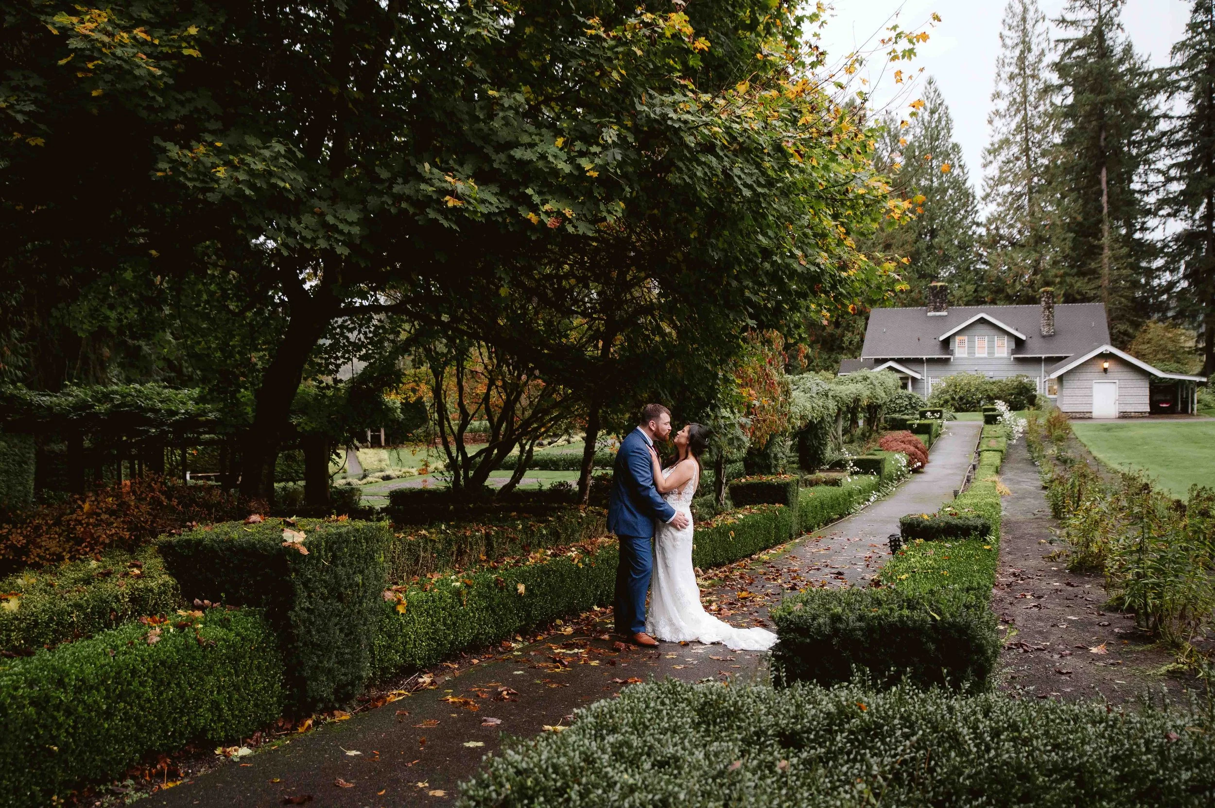candid moment of couple walking together during an oregon elopement highlighting real wedding experience over cost