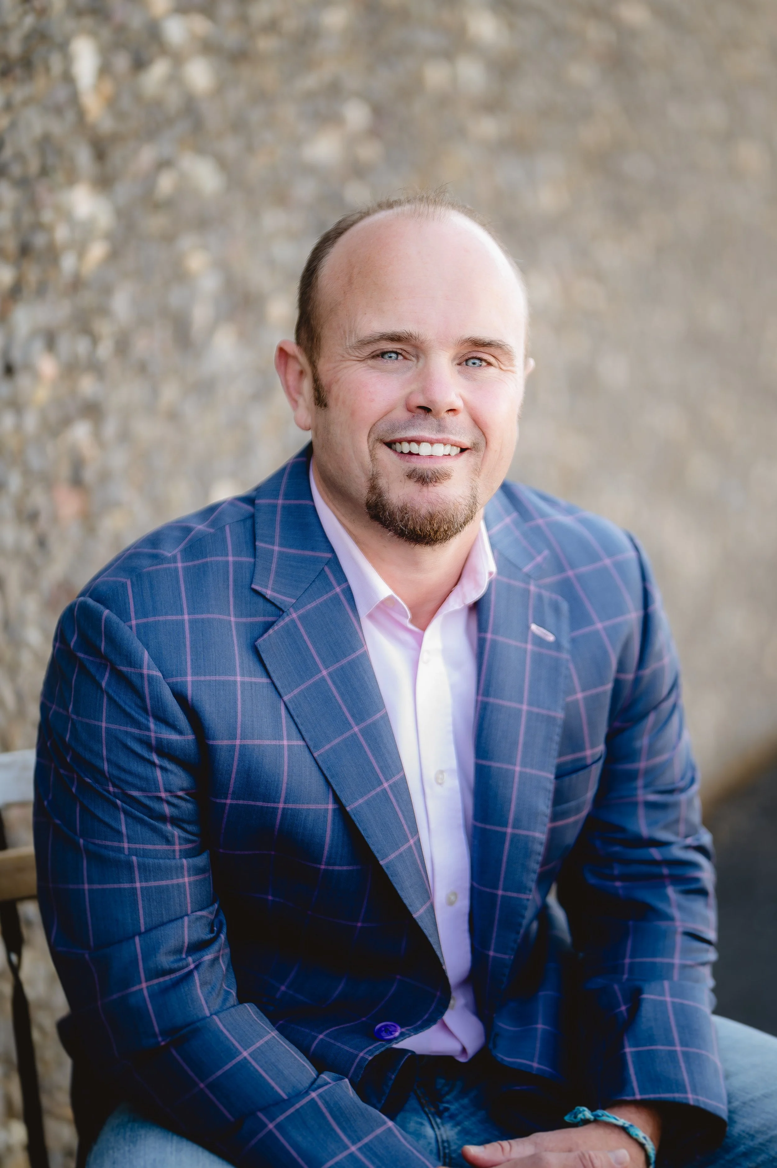 Professional headshot of a business professional in Vancouver WA wearing a blue blazer