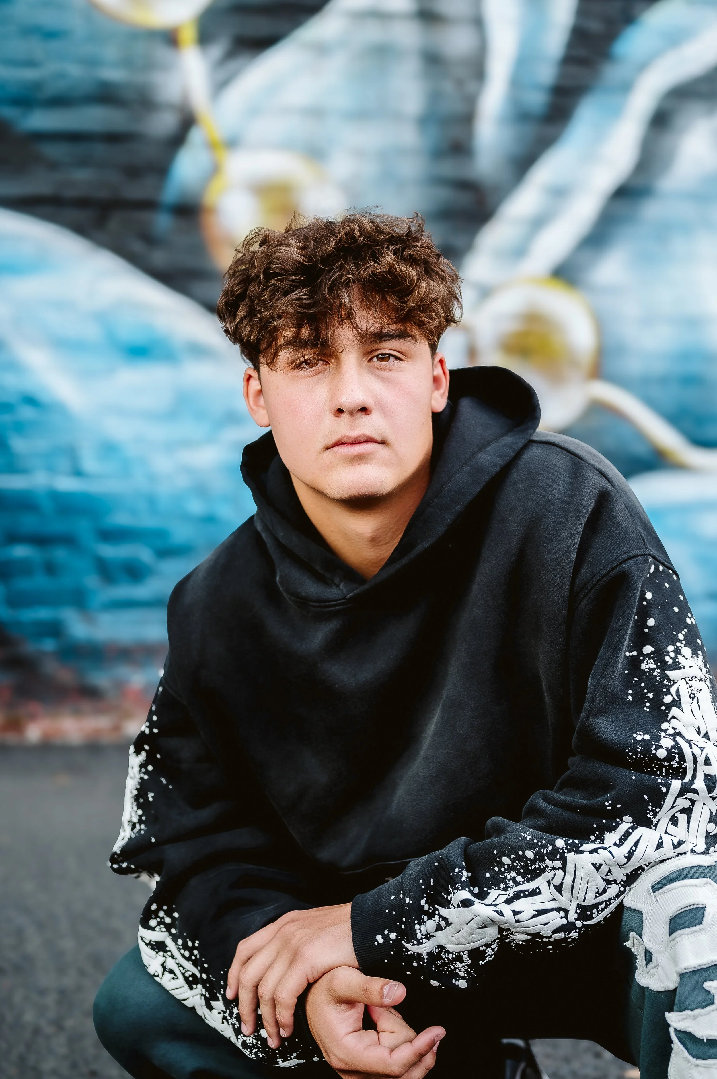 Senior portrait photography in Portland, Oregon capturing expressive, personality-driven close-up portraits.