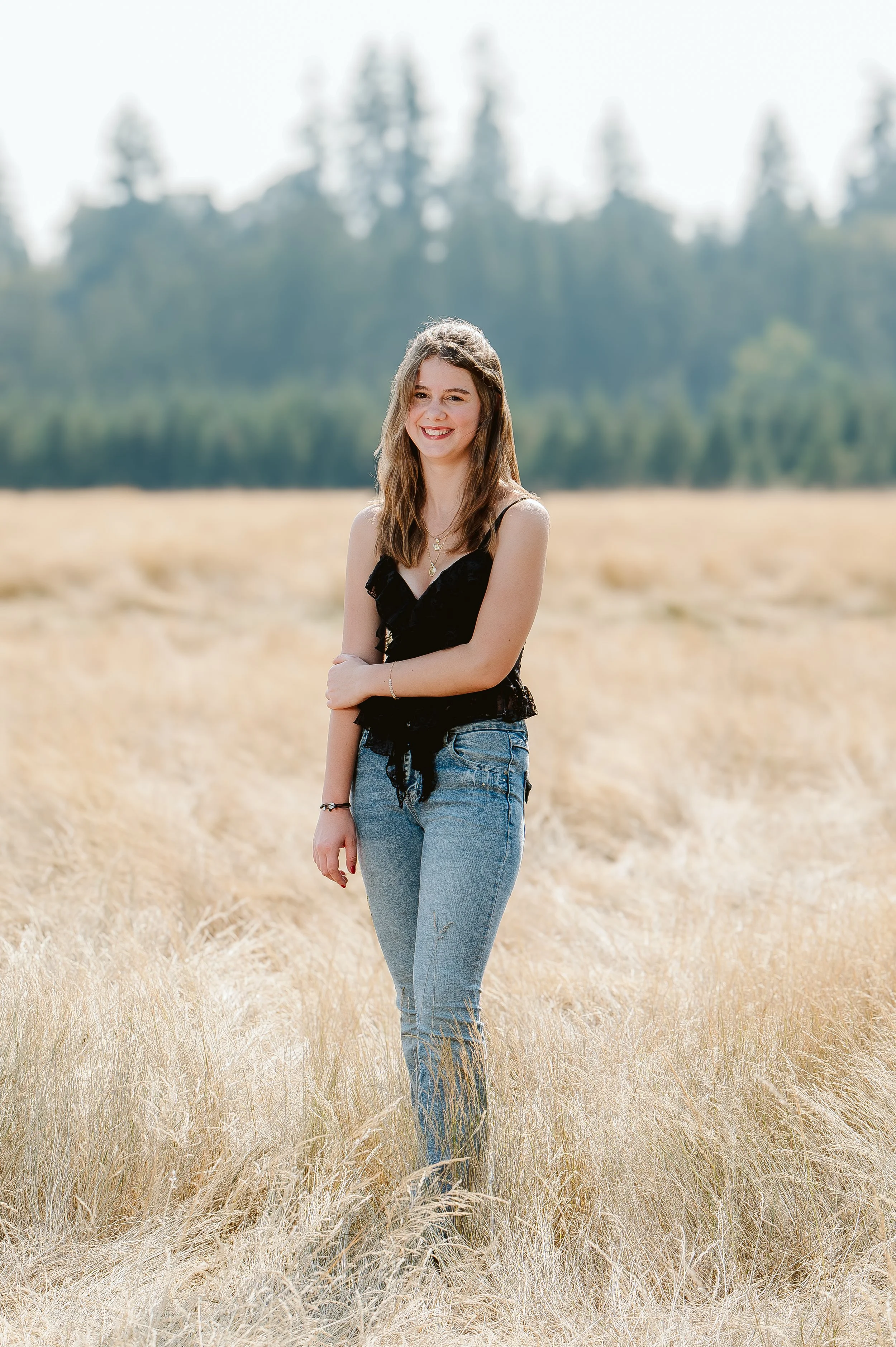 Natural senior photos in Vancouver WA for teens who feel awkward in front of the camera