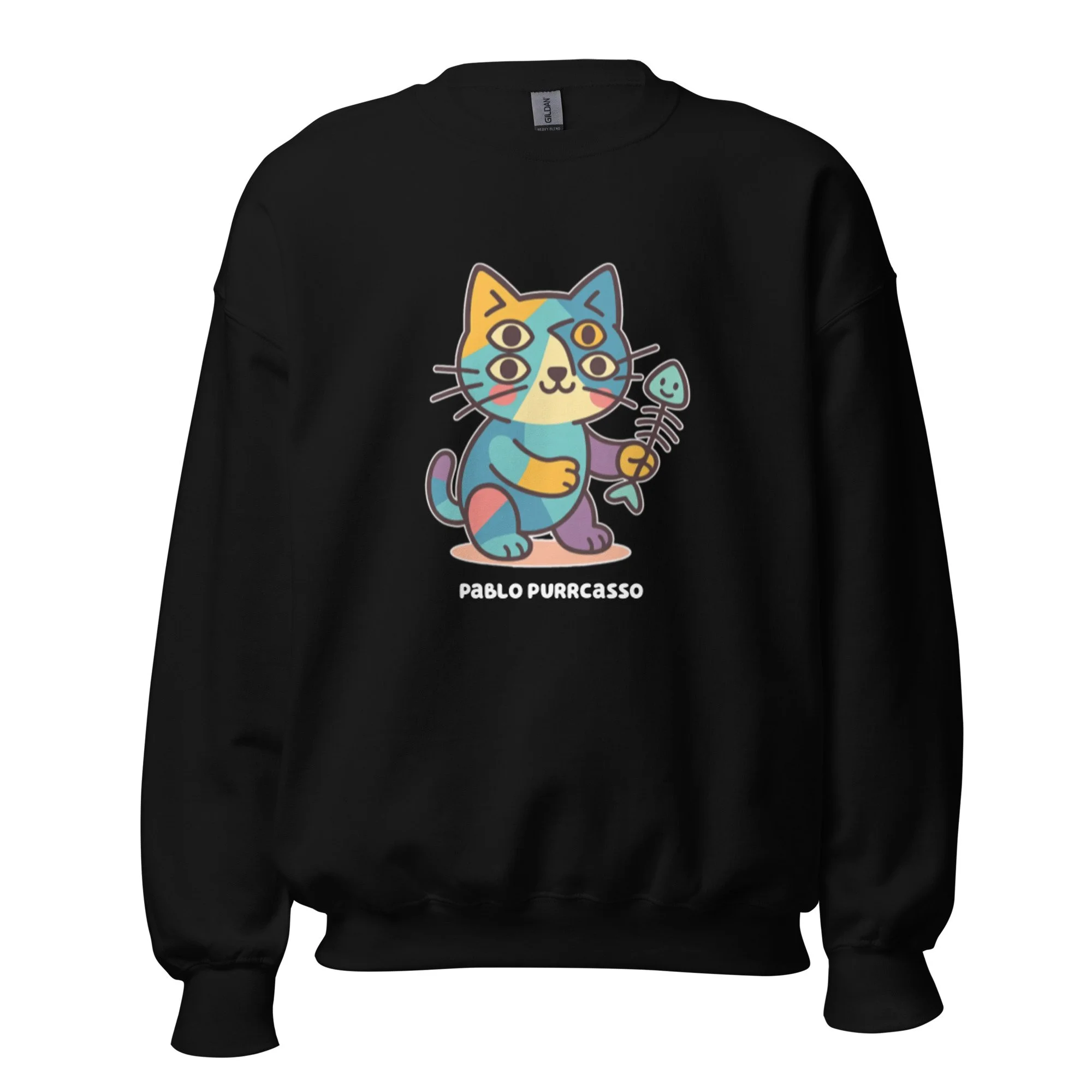 Art Friends: Pablo Purrcasso Unisex Sweatshirt Crewneck