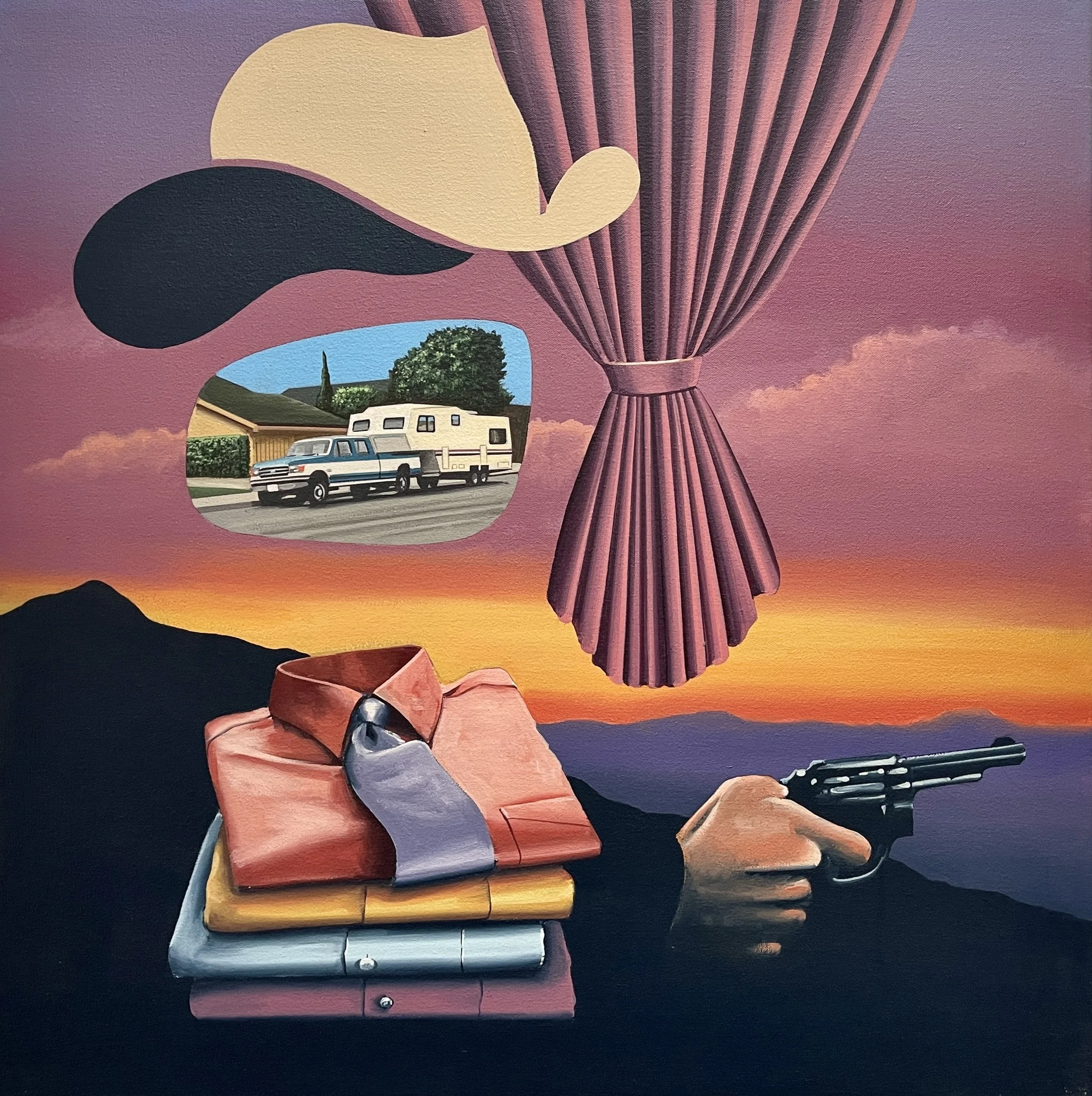 Dave Smith | Perfect Fit (2005)  Acrylic on canvas | 24 x 24 inches