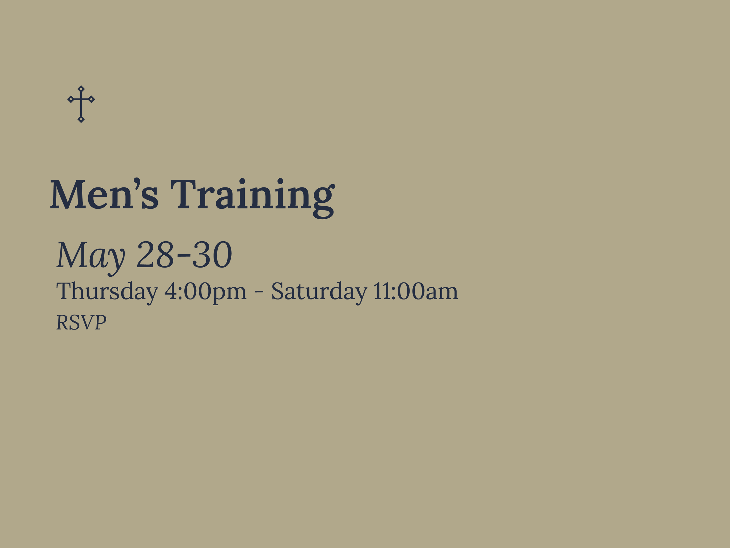 Men’s Training 