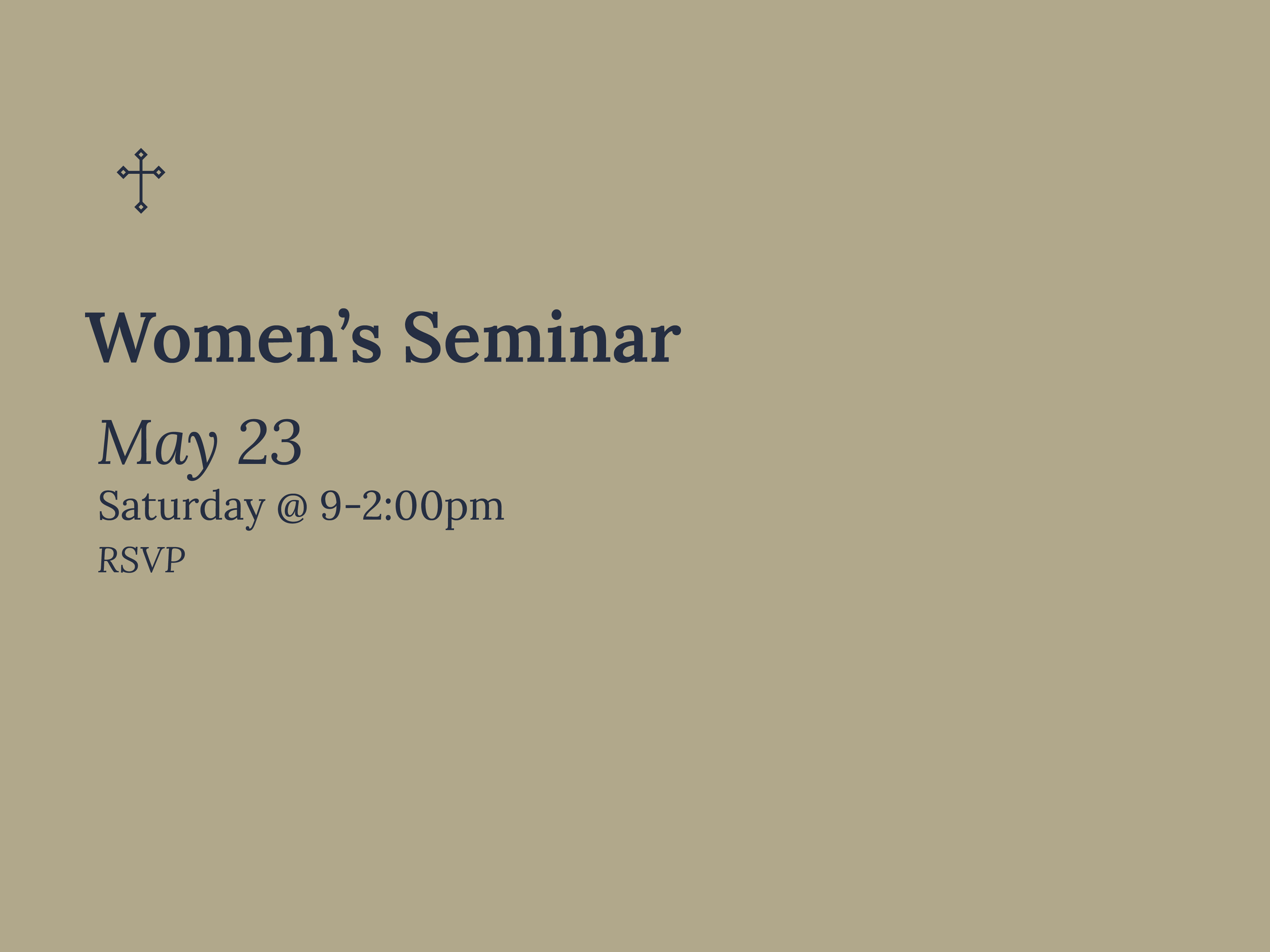 Women's Seminar 