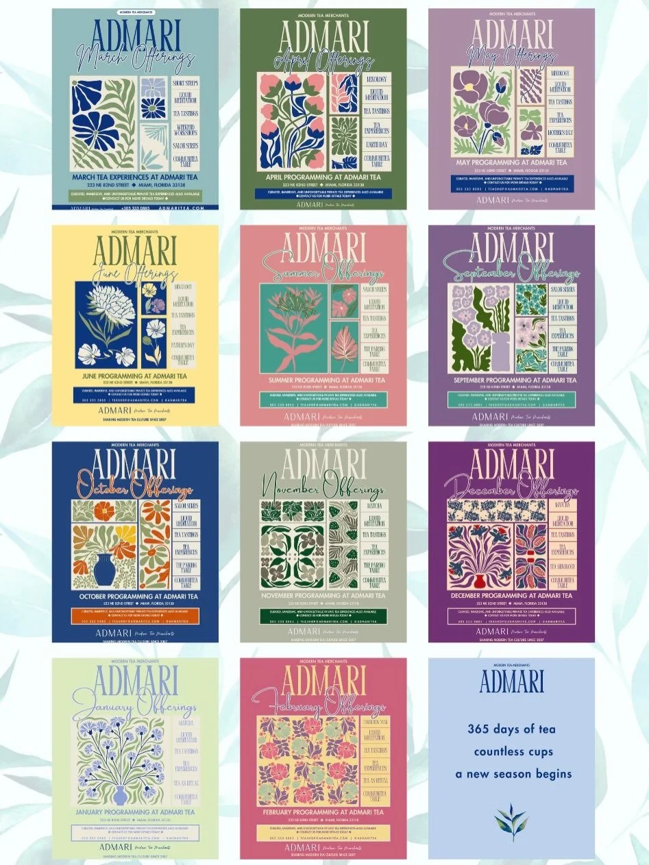 Over this past year, we&rsquo;ve hosted hundreds of gatherings, from CommuniTea Tables and Liquid Meditations to workshops, matcha sessions, exclusive tastings, and moments with people I will never forget.

Each one of these flyers represents hours o