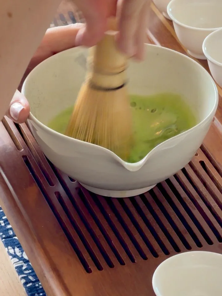 Two distinct matchas, offered together at an introductory price.

Our Matcha Ritual Set includes both Everyday Premium and Ceremonial Grade matcha; 50 grams of each, presented side by side to explore their differences.

Our Everyday Premium is balanc