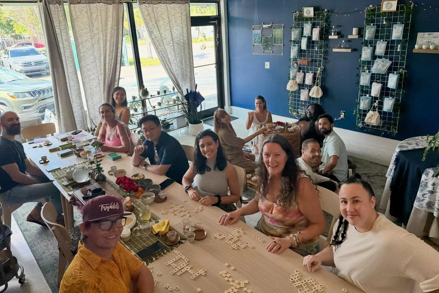 It was a wonderfully full CommuniTea Table (and floor) this Sunday. 

No clever reel capturing the moments. No fun clip to share for the algorithm gods. 

Just a simple beautiful shot of friends and strangers gathering around tea and community captur